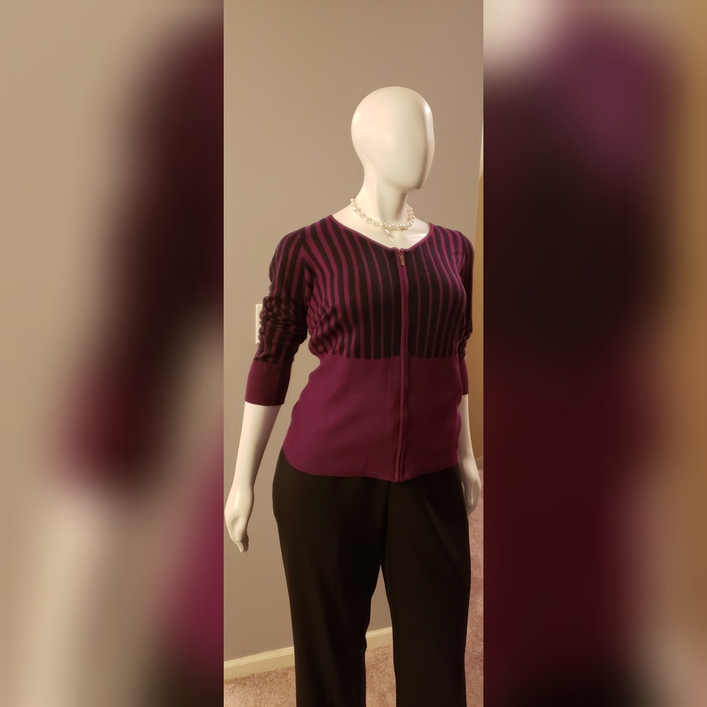 Purple Rain Multi-Striped Sweater